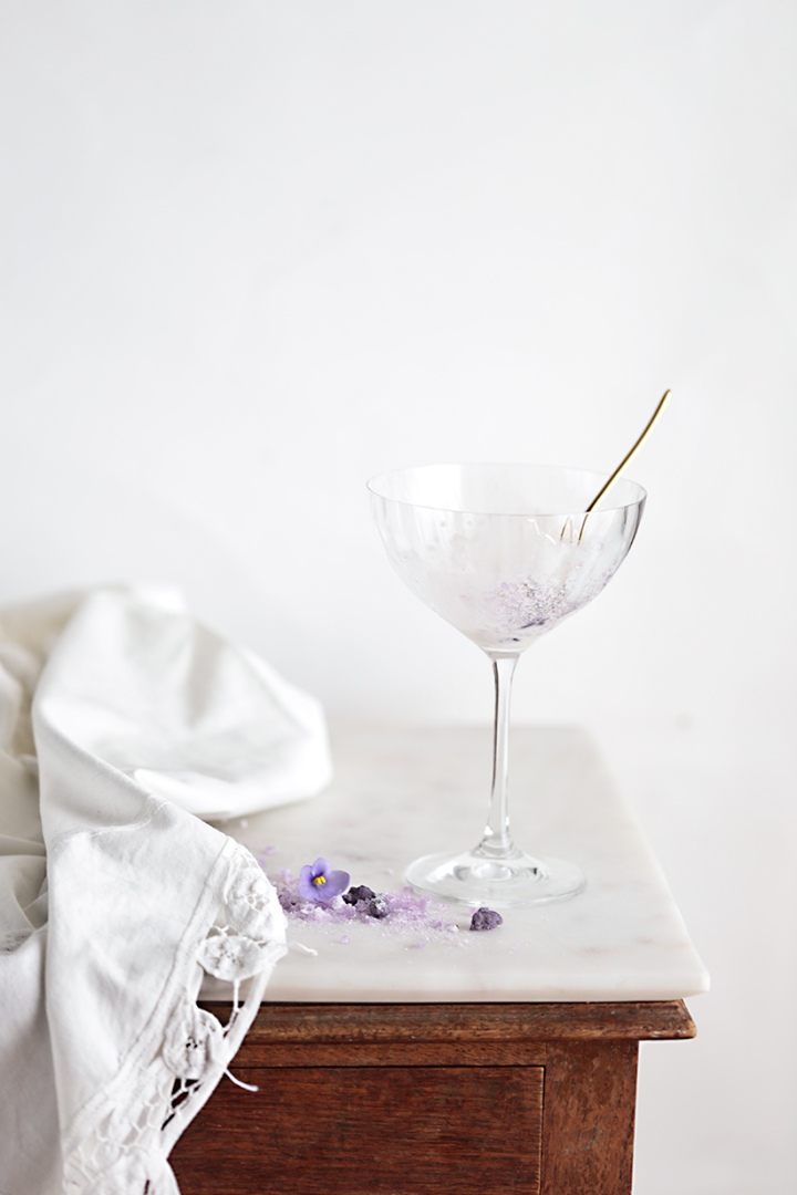 Receta helado de violeta estilo persa
